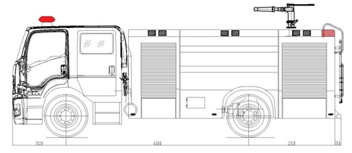 消防車(chē)上裝結(jié)構(gòu)圖 消防車(chē)上裝結(jié)構(gòu)圖